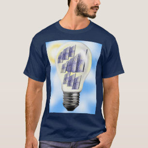 Camiseta Lâmpada de energia solar