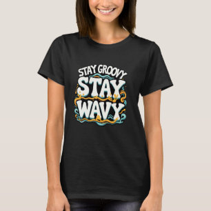 Camiseta Lâmpada de Lava Estética Retro Vibrações Psicodéli