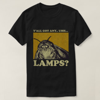 Camiseta Lâmpada de meme de mariposa, design engraçado