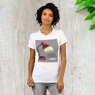Camiseta Lâmpada de Mesa Vermelha Iluminação Moderna