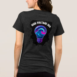 Camiseta Lâmpada de Onda do Oceano Estética 