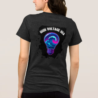 Camiseta Lâmpada de Onda do Oceano Estética