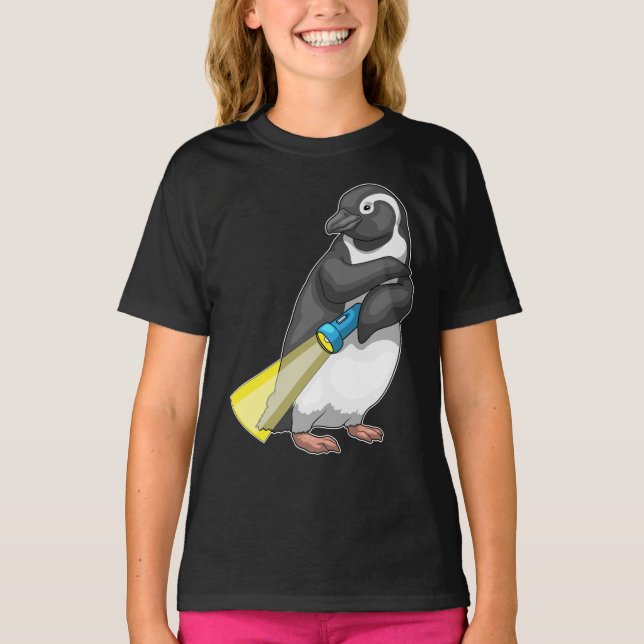 Camiseta Lâmpada de pinguim (Frente)