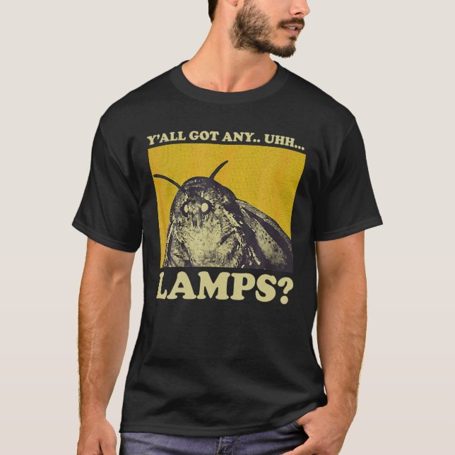 Camiseta Lâmpada de traça de mama Y todas têm alguma lâmpad (Frente)