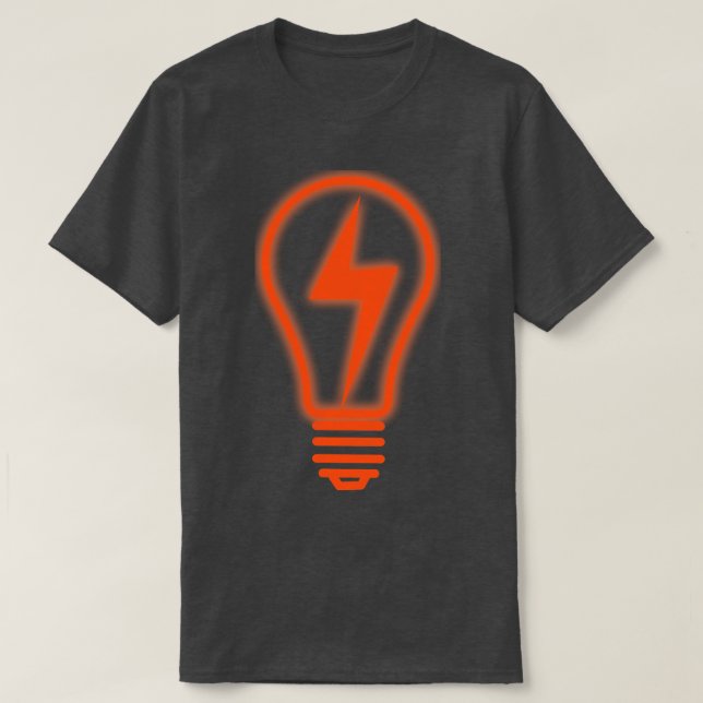 Camiseta lâmpada de trovão (Frente do Design)