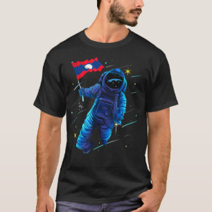 Camiseta Lâmpada do Astronauta Laosiano Herança do Laos