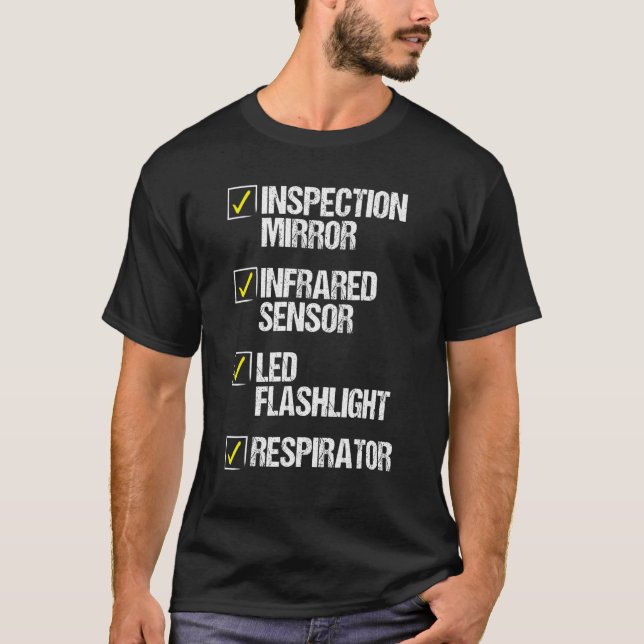Camiseta Lâmpada do Sensor Infravermelho do Técnico de Cont (Frente)
