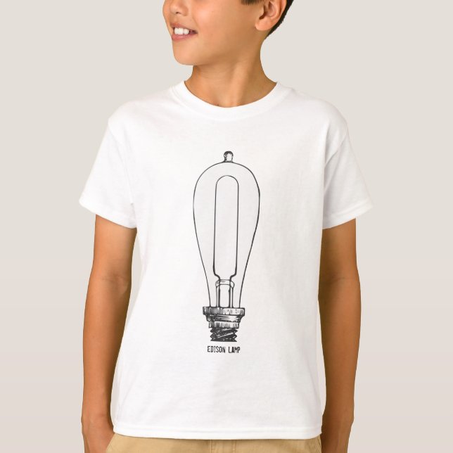 Camiseta Lâmpada Edison (Frente)