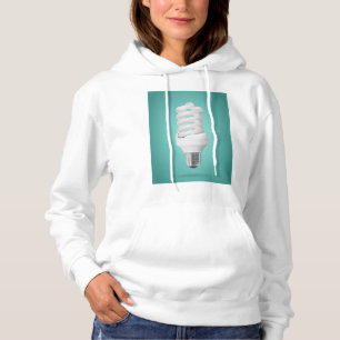 Camiseta Lâmpada Fluorescente Compacta Espiral Moderna