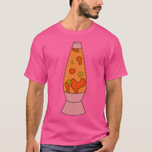 Camiseta Lâmpada Funky Lava Laranja 70S