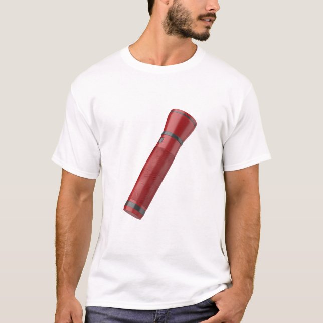 Camiseta Lâmpada vermelha moderna (Frente)
