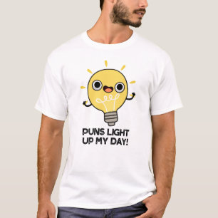 Camiseta Lâmpadas Acendem Meu Dia Lâmpadas Engraçadas
