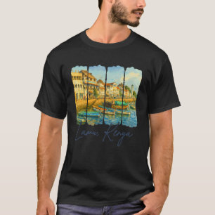 Camiseta Lamu Quênia Viagem Viagem Pincelada Lamu Quênia S