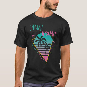 Camiseta Lanai Hawaii Palm tree Retro Ocean Surfing