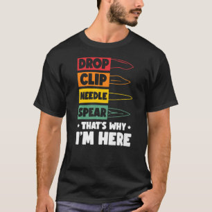 Camiseta Lança de Agulha Larga Por isso estou aqui Knifea