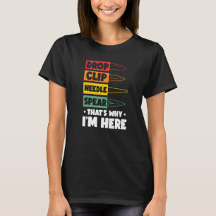 Camiseta Lança de Agulha Larga Por isso estou aqui Knifea