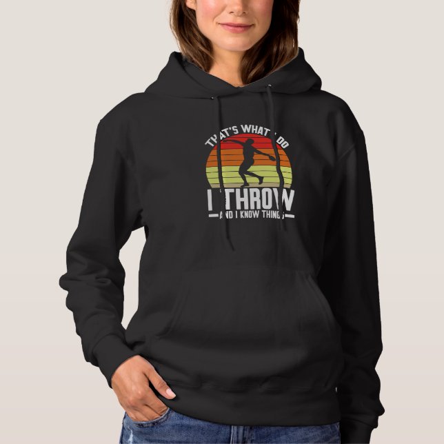 Camiseta Lançador de Disco Eu Lanço & Eu Sei das Coisas Lan (Frente)