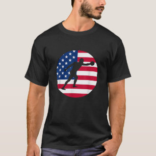 Camiseta Lançador do Discus Discus da Bandeira dos EUA