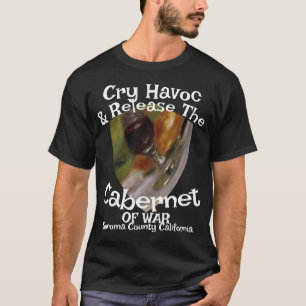 Camiseta Lançamento Cry Havoc Cabernet Sauvignon Guerra