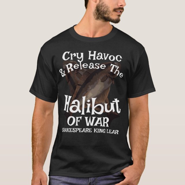 Camiseta Lançamento Cry Havoc Halibut da Guerra (Frente)