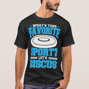 Camiseta Lançamento De Disco Esporte Favorito Jogador Disco