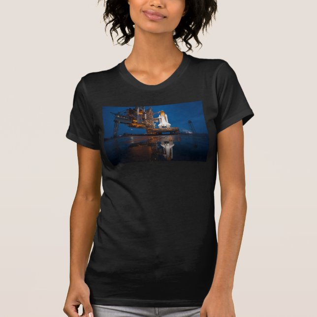 Camiseta Lançamento do Blue Sky for Space Shuttle Atlantis (Frente)