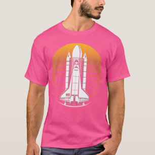 Camiseta Lançamento do ônibus espacial Sunset Rocket Spacha