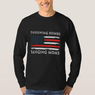 Camiseta Lançando Bombas Batendo Mães Futebol Bandeira Vint