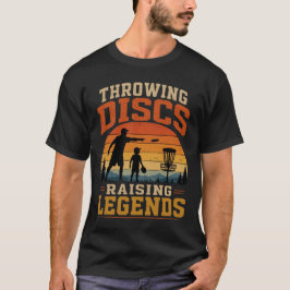 Camiseta Lançando Discos Criando Lendas Pôr do Sol Vintage