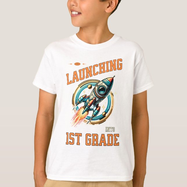 Camiseta Lançando na 1ª Série - Volta às Aulas  (Frente)
