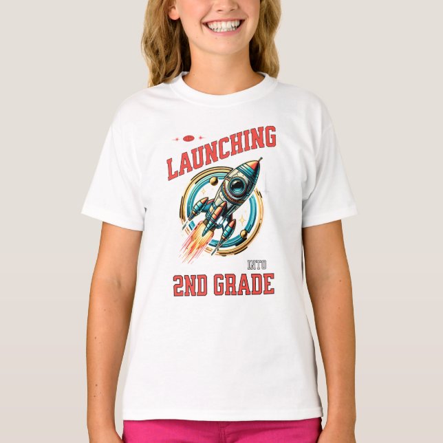 Camiseta Lançando na 2ª Série - Volta às Aulas (Frente)