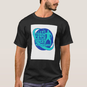 Camiseta Lançar Pegar Repetir Jogador de Bumerangue Lançado