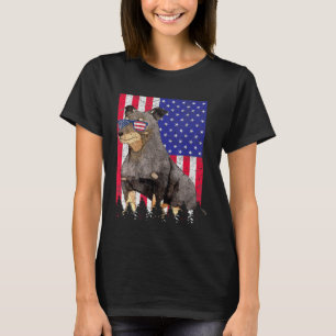 Camiseta Lancashire Heeler Patriotic Dog Usa Pride American