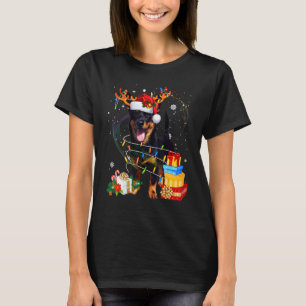 Camiseta Lancashire Heeler Reindeer Papais noeis Cachorro d