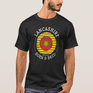 Camiseta Lancashire Nascer & Bred Ideas & England Uk Lancas