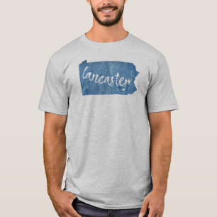 Camiseta Lancaster Pennsylvania Wood Grain