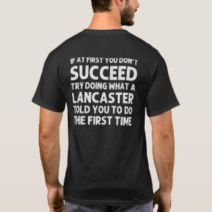 Camiseta Lancaster Surname Family Tree Birthday Ide