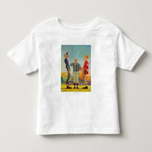 Camiseta Lance da moeda por Norman Rockwell