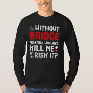 Camiseta Lances de Bridge Contratual Jogo de Cartas Duplica