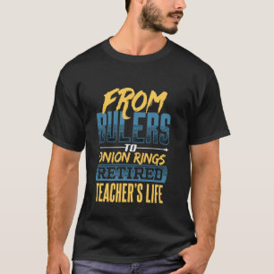 Camiseta Lanche de Aposentadoria de Anel de Cebola de Profe