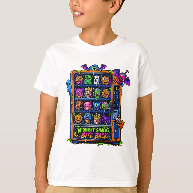 Camiseta Lanches da Meia-Noite Monstros Contra-Atacam (Frente)