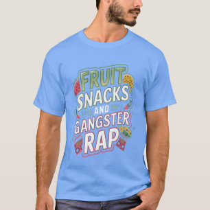 Camiseta Lanches de Frutas E Rap Gangster menino