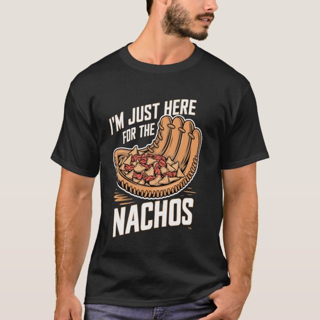 Camiseta Lanches Divertidos de Jogos de Baseball Nachos Ama (Frente)