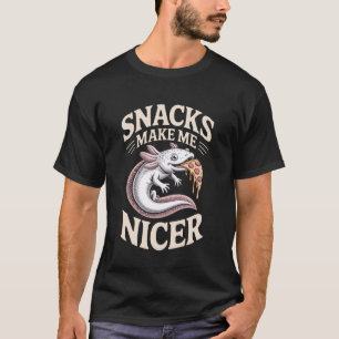 Camiseta Lanches Engraçados Me Tornam Um Animal Axolote Mai