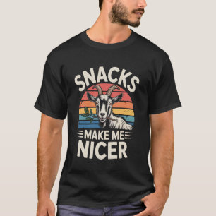 Camiseta Lanches Engraçados Me Tornam Um Animal de Cabra Ma
