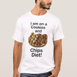 Camiseta Lanches Estou Em Dieta De Biscoitos E Salgadinhos