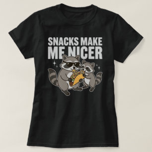 Camiseta Lanches Me Tornam Um Taco de Guaxinim Mais Simpáti