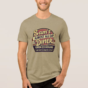 Camiseta Lanchonete de 23 horas de Sam