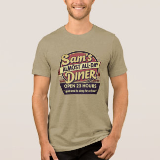Camiseta Lanchonete de 23 horas de Sam