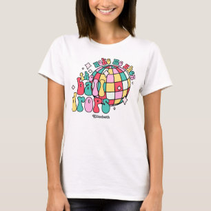 Camiseta Lanchonete Retro Pop Retro Festa de Ano Novo Feliz